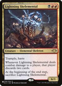 Lightning Skelemental (208/254) [The List Reprints]