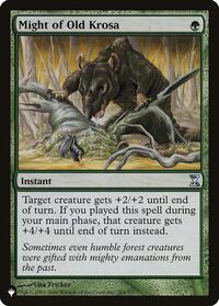 Might of Old Krosa (204/301) [The List Reprints]