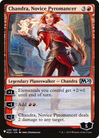 Chandra, Novice Pyromancer (128/280) [The List Reprints]