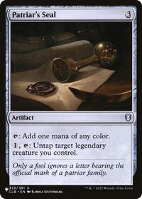 Patriar's Seal (332/361) [The List Reprints]