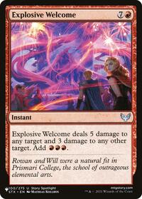 Explosive Welcome (100/275) [The List Reprints]