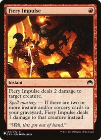 Fiery Impulse (145/272) [The List Reprints]
