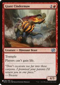 Giant Cindermaw (136/012) [The List Reprints]