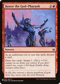 Honor the God-Pharaoh (132/264) [The List Reprints]