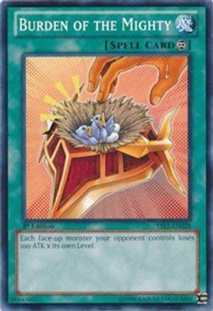 Burden of the Mighty (YS12-EN028) - Starter Deck: Xyz Symphony 1st Edition