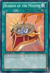 Burden of the Mighty (YS12-EN028) [Starter Deck: Xyz Symphony]