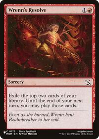 Wrenn's Resolve (0173) [The List Reprints]