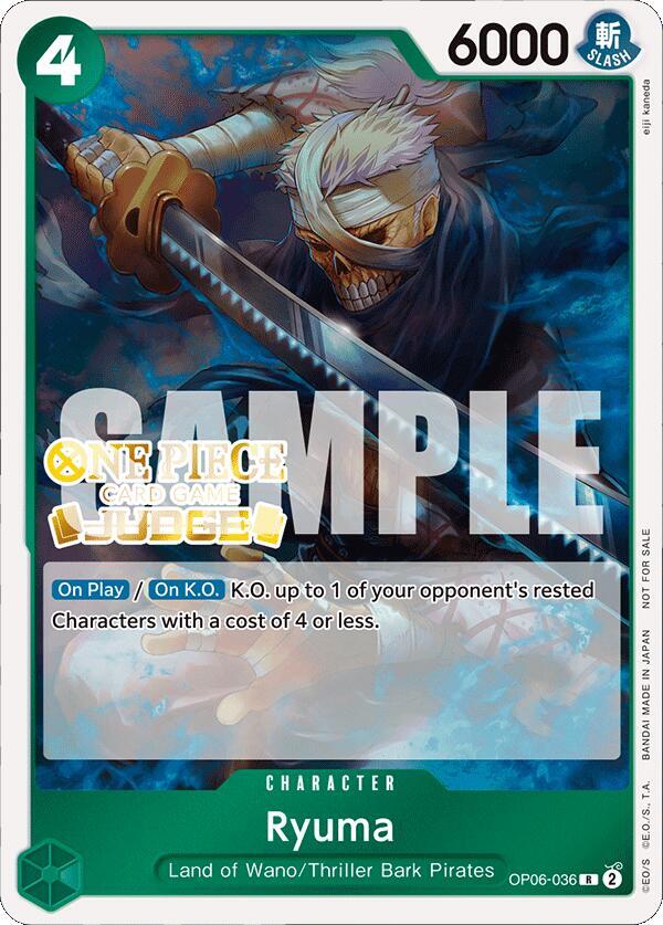 Ryuma (Judge Pack Vol. 4) (OP06-036) [One Piece Promotion Cards]