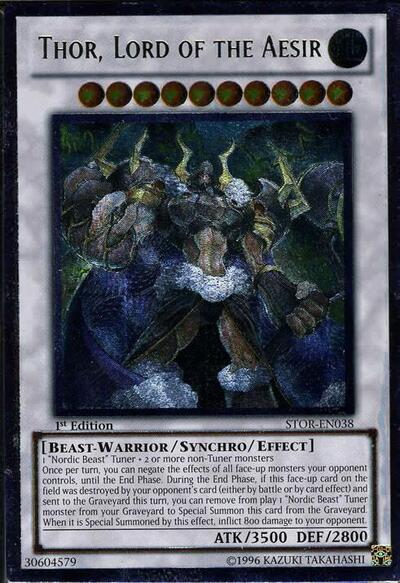 Thor, Lord of the Aesir (UTR) (STOR-EN038) [Storm of Ragnarok]