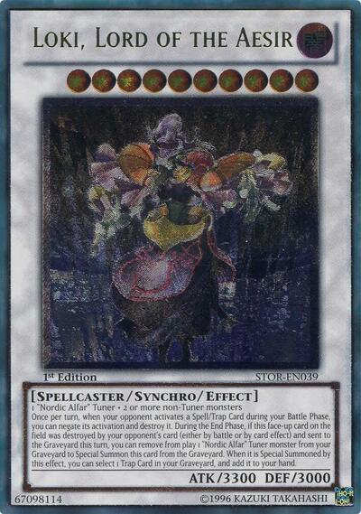 Loki, Lord of the Aesir (UTR) (STOR-EN039) [Storm of Ragnarok]