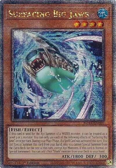 Surfacing Big Jaws (Quarter Century Secret Rare) (ROTA-EN001) [Rage of the Abyss]
