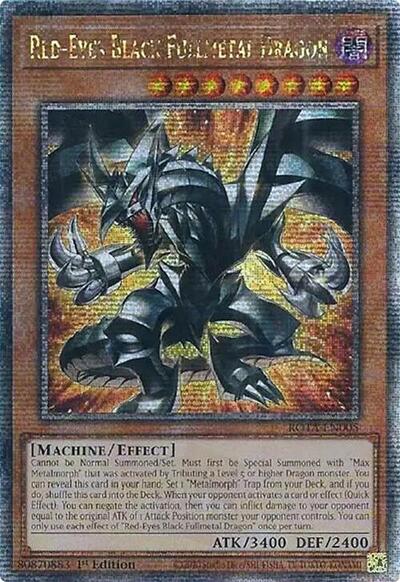 Red-Eyes Black Fullmetal Dragon (Quarter Century Secret Rare) (ROTA-EN005) [Rage of the Abyss]
