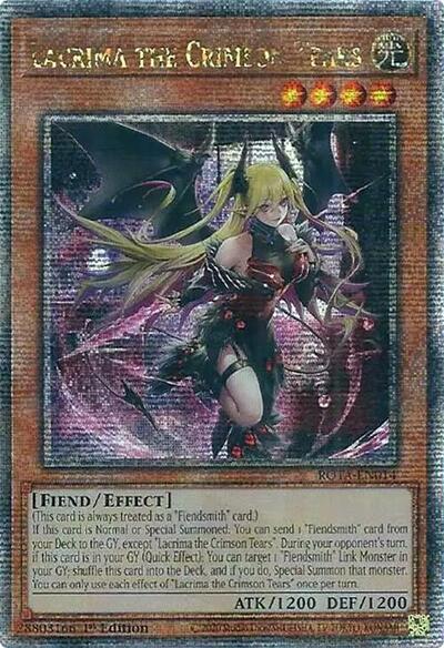 Lacrima the Crimson Tears (Quarter Century Secret Rare) (ROTA-EN014) [Rage of the Abyss]
