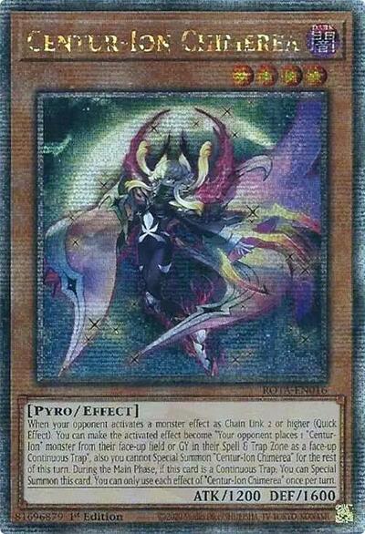Centur-Ion Chimerea (Quarter Century Secret Rare) (ROTA-EN016) [Rage of the Abyss]