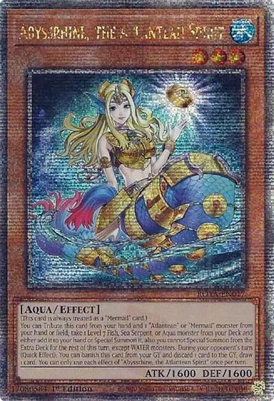 Abyssrhine, the Atlantean Spirit (Quarter Century Secret Rare) (ROTA-EN017) [Rage of the Abyss]