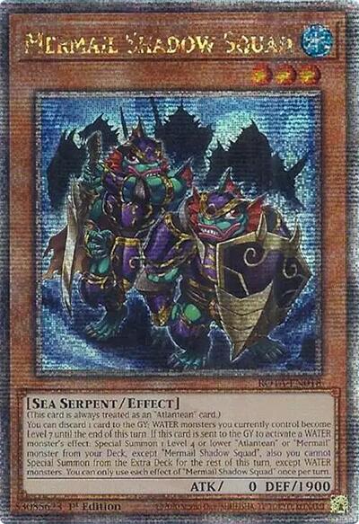 Mermail Shadow Squad (Quarter Century Secret Rare) (ROTA-EN018) [Rage of the Abyss]