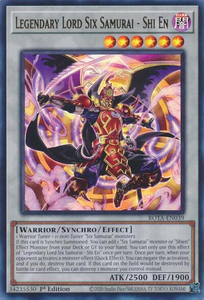 Legendary Lord Six Samurai - Shi En (ROTA-EN039) [Rage of the Abyss]