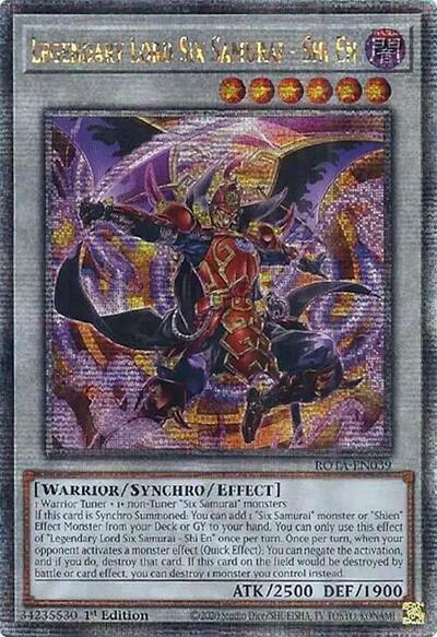 Legendary Lord Six Samurai - Shi En (Quarter Century Secret Rare) (ROTA-EN039) [Rage of the Abyss]