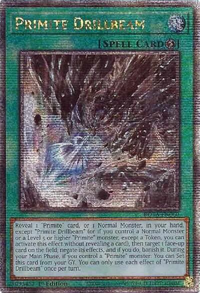 Primite Drillbeam (Quarter Century Secret Rare) (ROTA-EN060) [Rage of the Abyss]