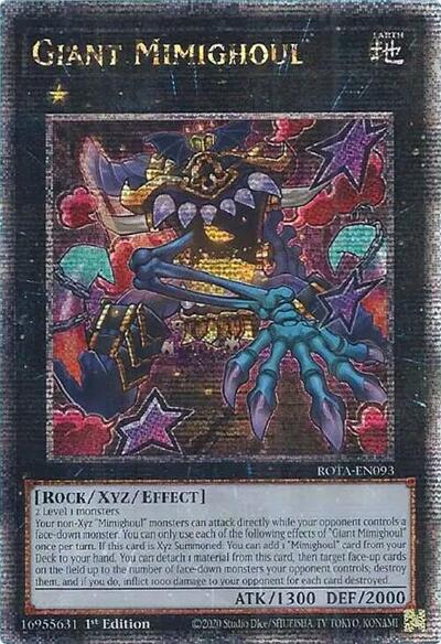 Giant Mimighoul (Quarter Century Secret Rare) (ROTA-EN093) [Rage of the Abyss]