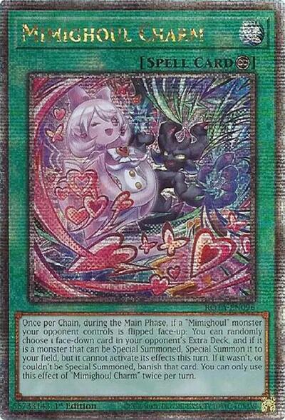 Mimighoul Charm (Quarter Century Secret Rare) (ROTA-EN096) [Rage of the Abyss]