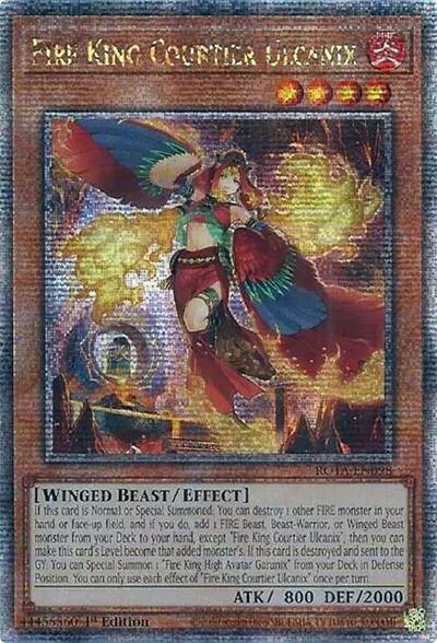 Fire King Courtier Ulcanix (Quarter Century Secret Rare) (ROTA-EN098) [Rage of the Abyss]