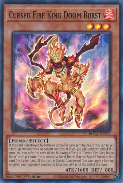 Cursed Fire King Doom Burst (ROTA-EN099) [Rage of the Abyss]