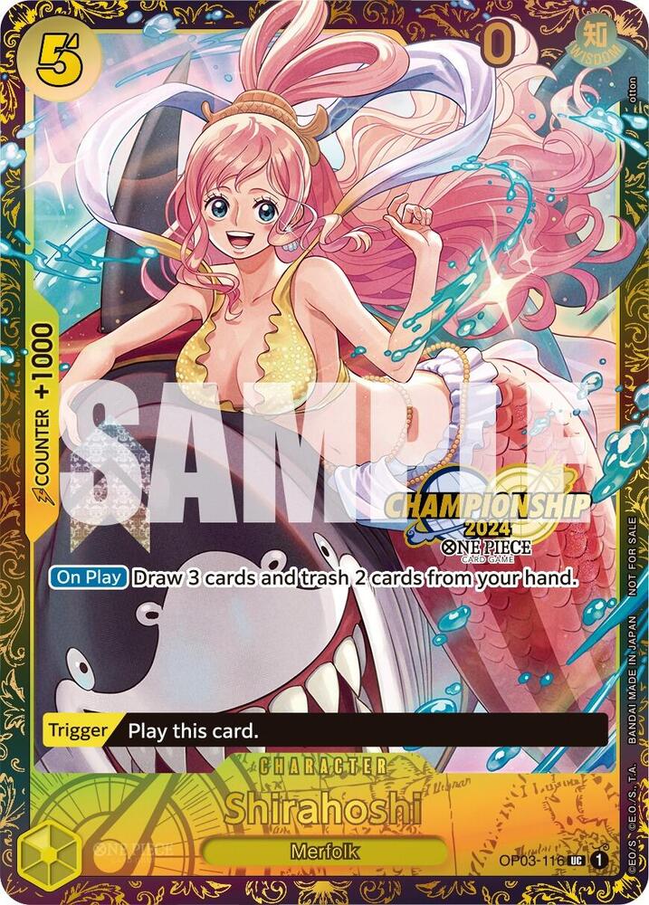 Shirahoshi (October Championship 2024 Online Regional) (OP03-116) [One Piece Promotion Cards]
