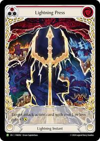 Lightning Press (Red) (Extended Art) - FAB262 (FAB262) [Flesh and Blood: Promo Cards]