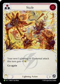 Sizzle (Red) - FAB274 (FAB274) [Flesh and Blood: Promo Cards]