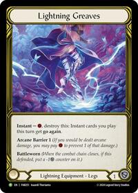 Lightning Greaves (Golden) - FAB251 (FAB251) [Flesh and Blood: Promo Cards]