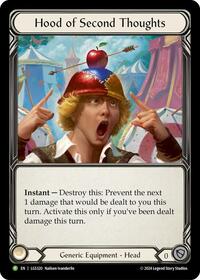 Hood of Second Thoughts - LGS320 (LGS320) [Flesh and Blood: Promo Cards]