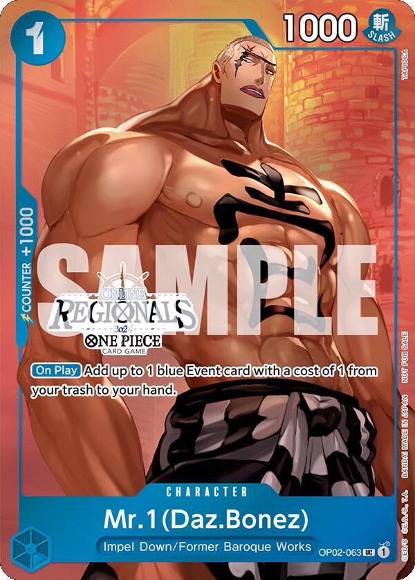 Mr.1 (Daz.Bonez) (Online Regional 2024 Vol. 3) (OP02-063) [One Piece Promotion Cards]
