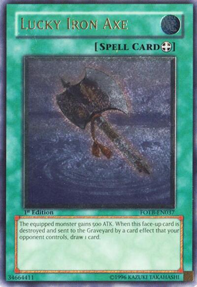 Lucky Iron Axe (UTR) (FOTB-EN037) [Force of the Breaker]