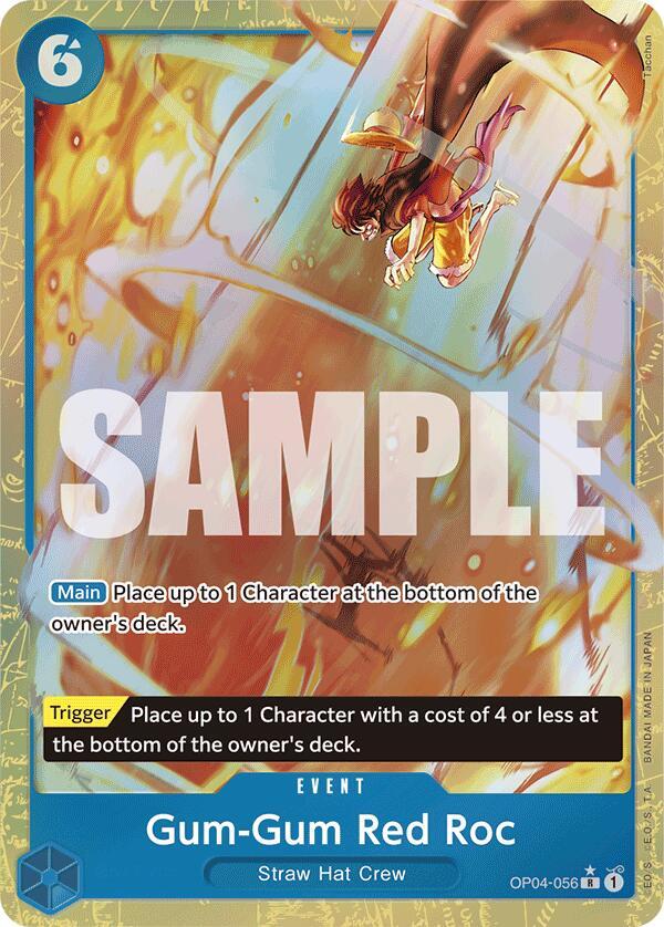 Gum-Gum Red Roc (Alternate Art) (OP04-056) [Premium Booster -The Best-]