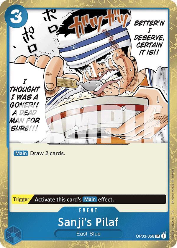 Sanji's Pilaf (Jolly Roger Foil) (OP03-056) [Premium Booster -The Best-]