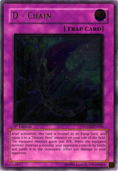 D - Chain (UTR) (POTD-EN050) [Power of the Duelist]