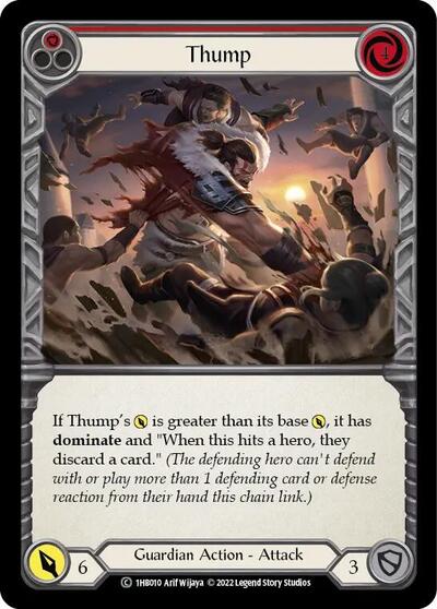 Thump (Red) (1HB010) [Historic Pack 1 Blitz Deck: Bravo]