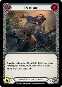 Debilitate (Blue) (1HB017) [Historic Pack 1 Blitz Deck: Bravo]