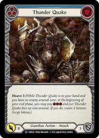 Thunder Quake (Blue) (1HB020) [Historic Pack 1 Blitz Deck: Bravo]