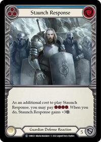 Staunch Response (Blue) (1HB023) [Historic Pack 1 Blitz Deck: Bravo]