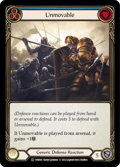 Unmovable (Blue) (1HB024) [Historic Pack 1 Blitz Deck: Bravo]