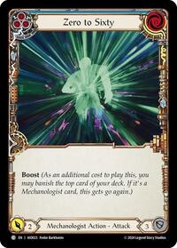 Zero to Sixty (Blue) (AIO023) [Armory Deck: Dash]