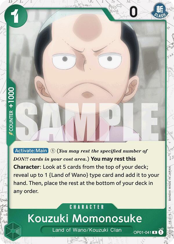 Kouzuki Momonosuke (Jolly Roger Foil) (OP01-041) [Premium Booster -The Best-]