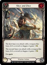Slice and Dice (Red) (1HT013) [Historic Pack 1 Blitz Deck: Dorinthea]