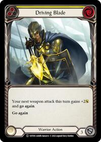 Driving Blade (Yellow) (1HT018) [Historic Pack 1 Blitz Deck: Dorinthea]