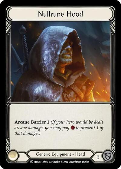 Nullrune Hood (1HR003) [Historic Pack 1 Blitz Deck: Rhinar]