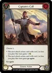 Captain's Call (Red) (1HV013) [Historic Pack 1 Blitz Deck: Viserai]