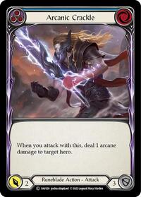 Arcanic Crackle (Blue) (1HV020) [Historic Pack 1 Blitz Deck: Viserai]