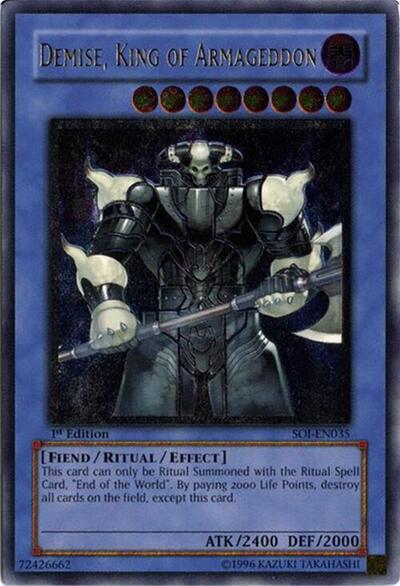 Demise, King of Armageddon (UTR) (SOI-EN035) [Shadow of Infinity]